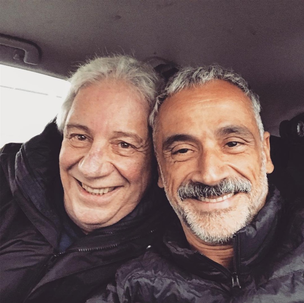 Marco Nanini e Fernando Libonati estão juntos há 36 anos — Foto: Reprodução/ Instagram
