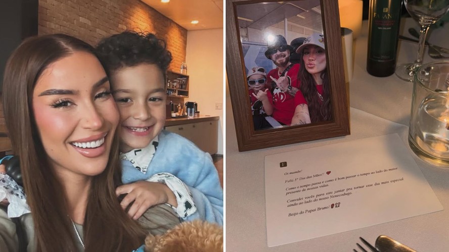 Bianca Andrade mostra carta e convite que recebeu do pai de seu filho, Fred Bruno: 'Como o tempo passa'