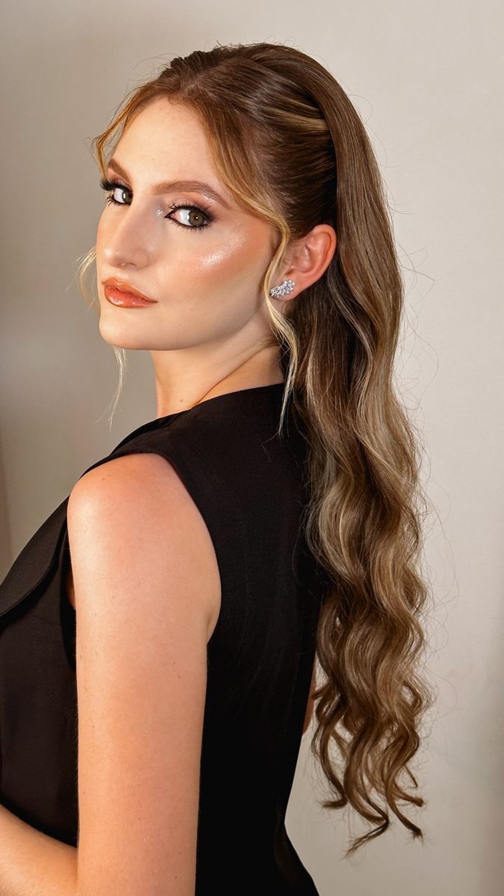 Penteado Cabelo Liso Solto Festa