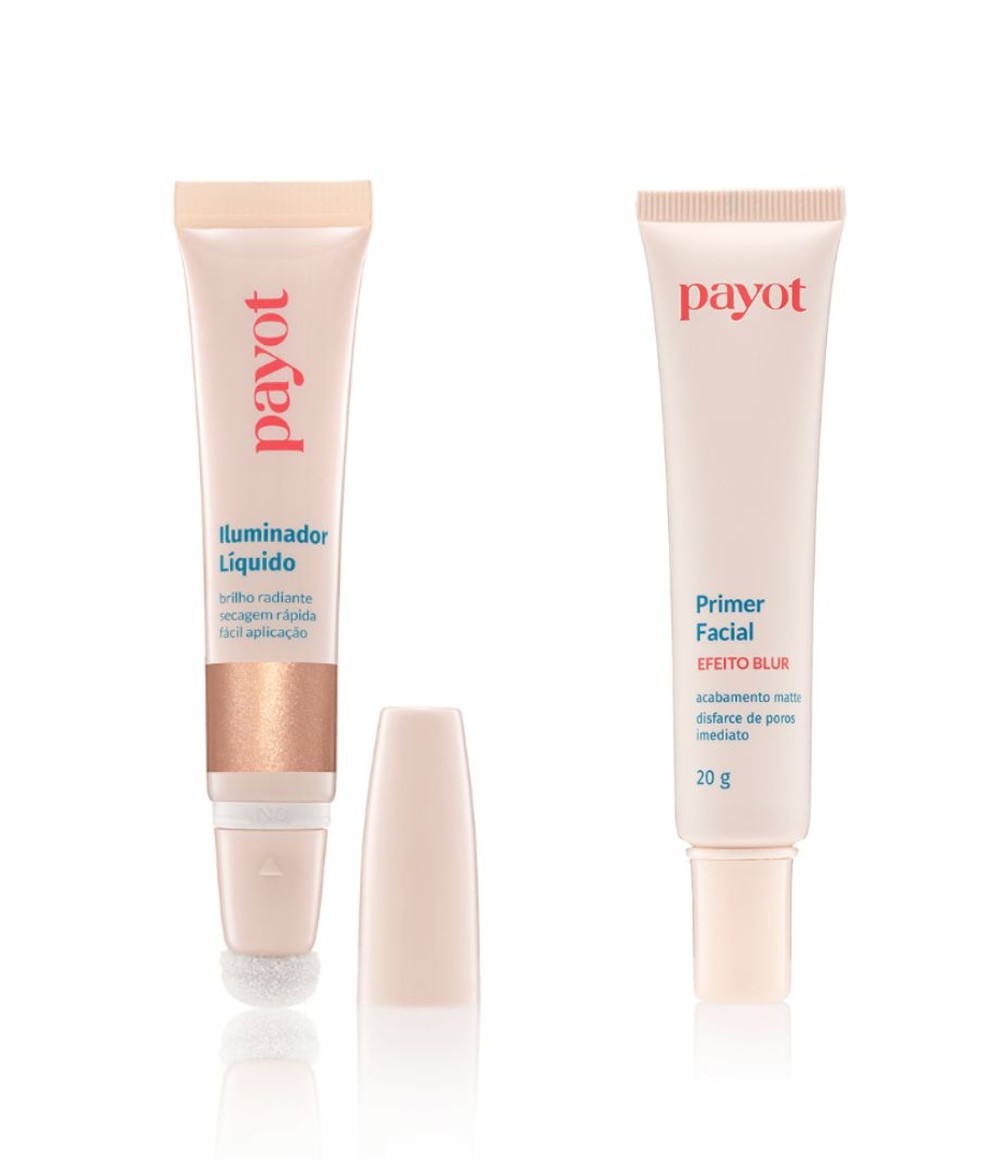 Iluminador líquido e Primer facial, Payot — Foto: Divulgação