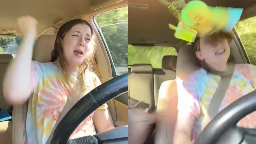 Fã de Britney Spears capota carro ao se distrair com música da cantora