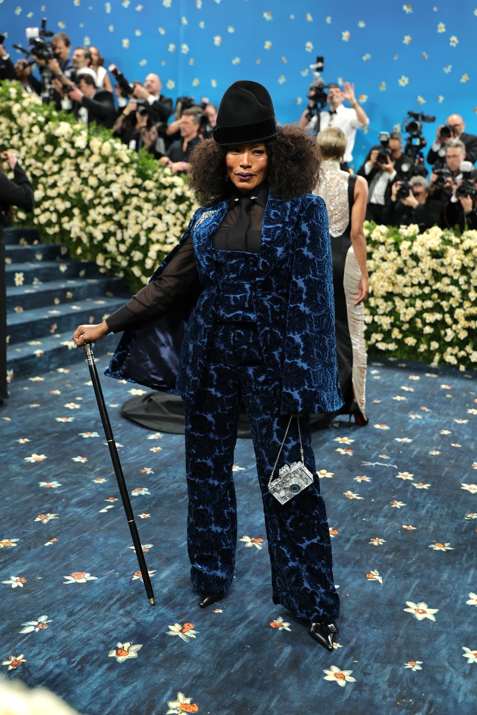 Angela Bassett no Met Gala 2025 — Foto: Getty Images