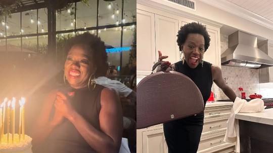 Viola Davis abre álbum de aniversário de 59 aos e comemora: 'Tenho amor, coragem e curiosidade'