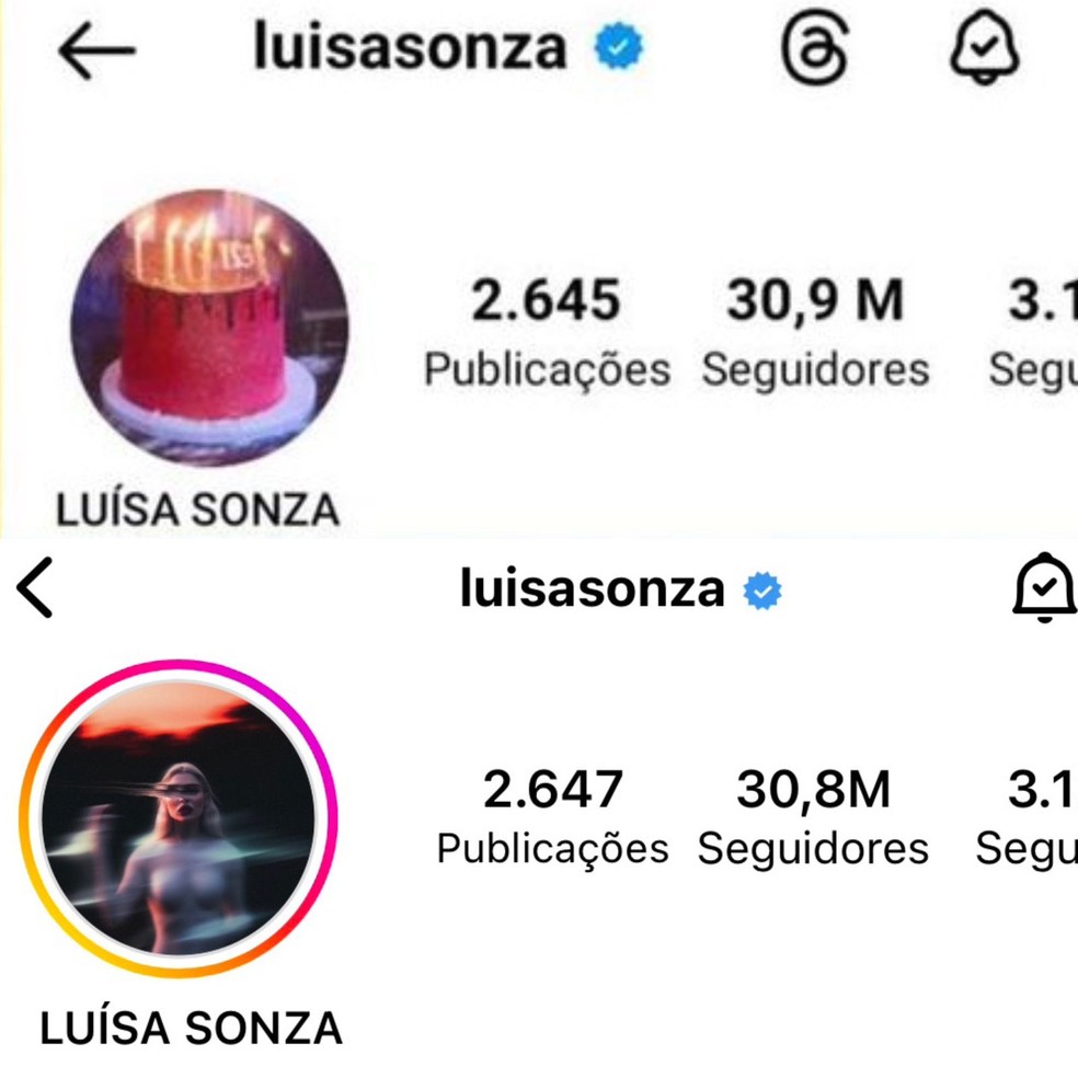 Luísa Sonza perde 100 mil seguidores após lançamento de Campo de Morango — Foto: Reprodução/Instagram