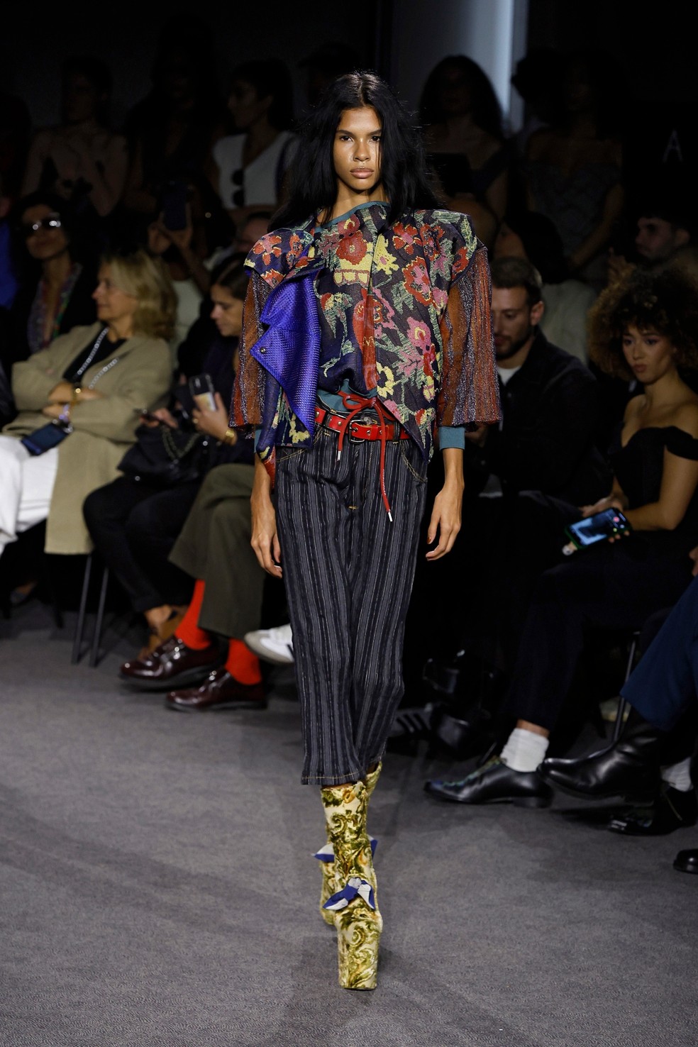 Vivienne Westwood na semana de moda de Paris — Foto: Getty Images