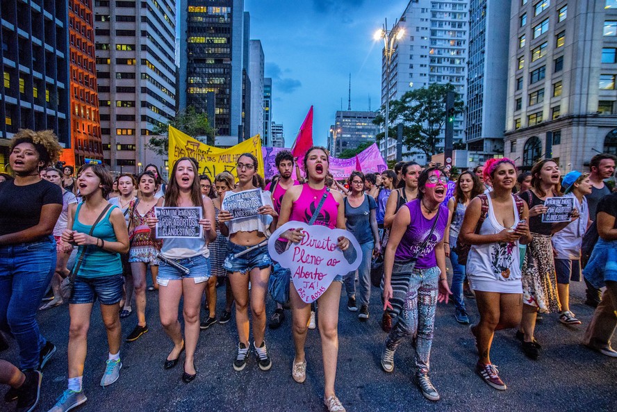 Manifestação pela legalização do aborto em São Paulo