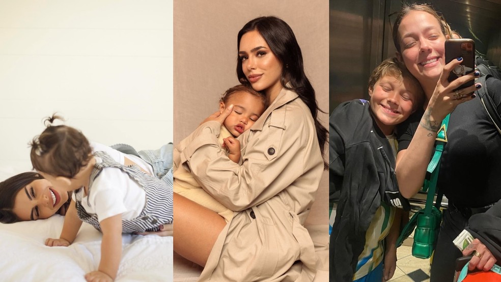 Mães de filhos de Neymar se declaram para crianças no Dia das Mães — Foto: Reprodução/Instagram