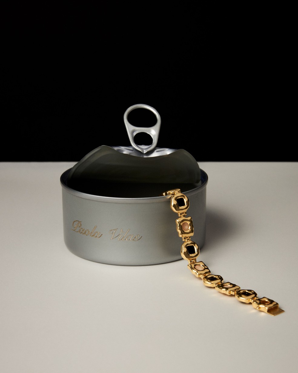 Bracelete Nami em prata 925 com banho de ouro — Foto: marieclaire