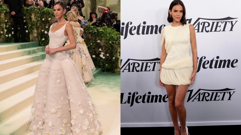 Bruna Marquezine desfila looks incríveis em eventos de luxo — Foto: Getty Images