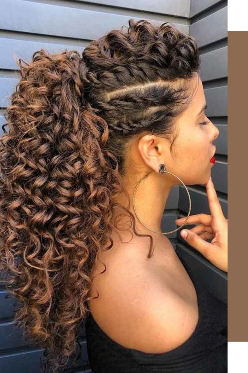 Tranças laterais em cabelos cacheados: 20 ideias para se inspirar e ...