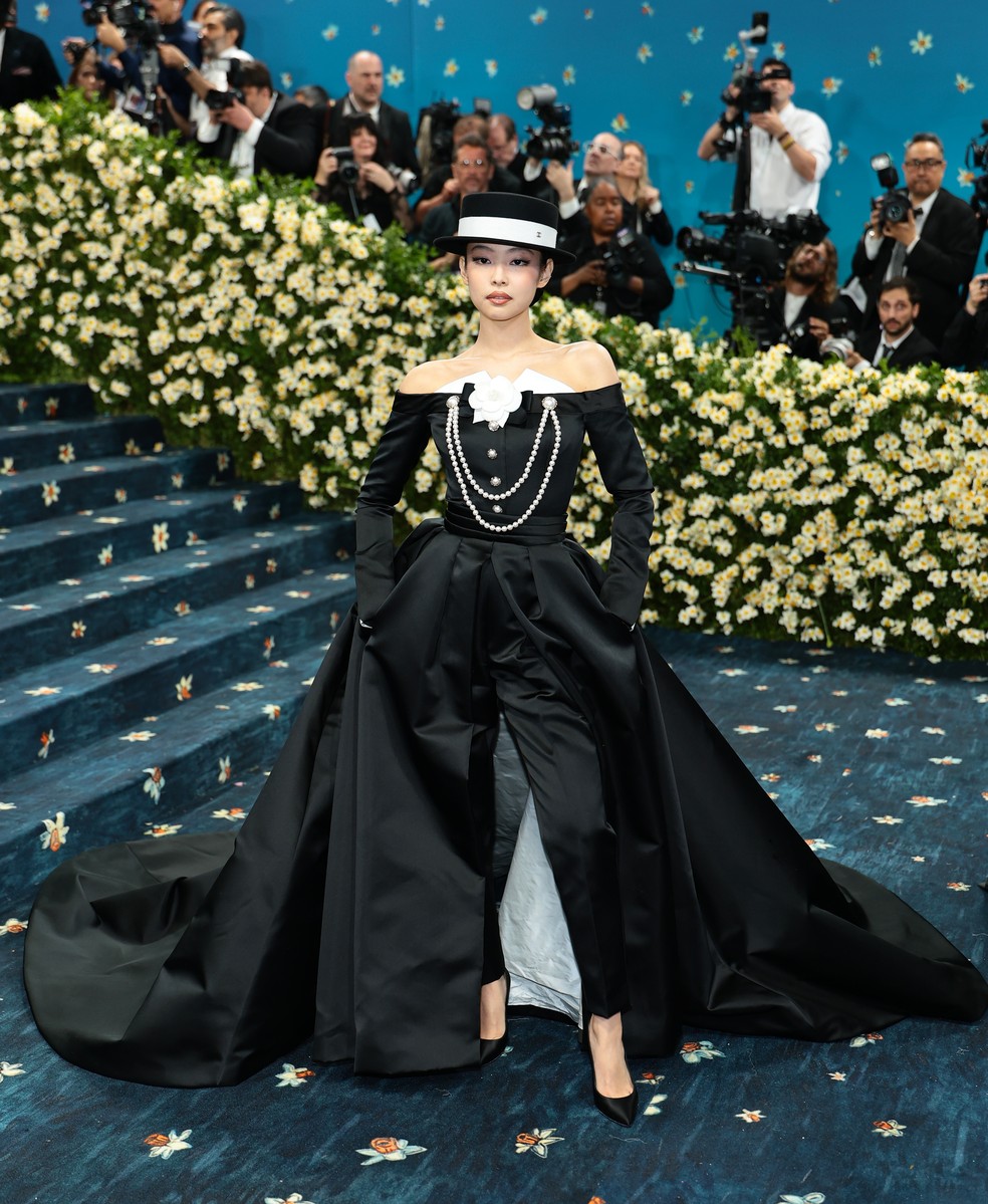 Jennie Kim no Met Gala 2025 — Foto: Getty Images