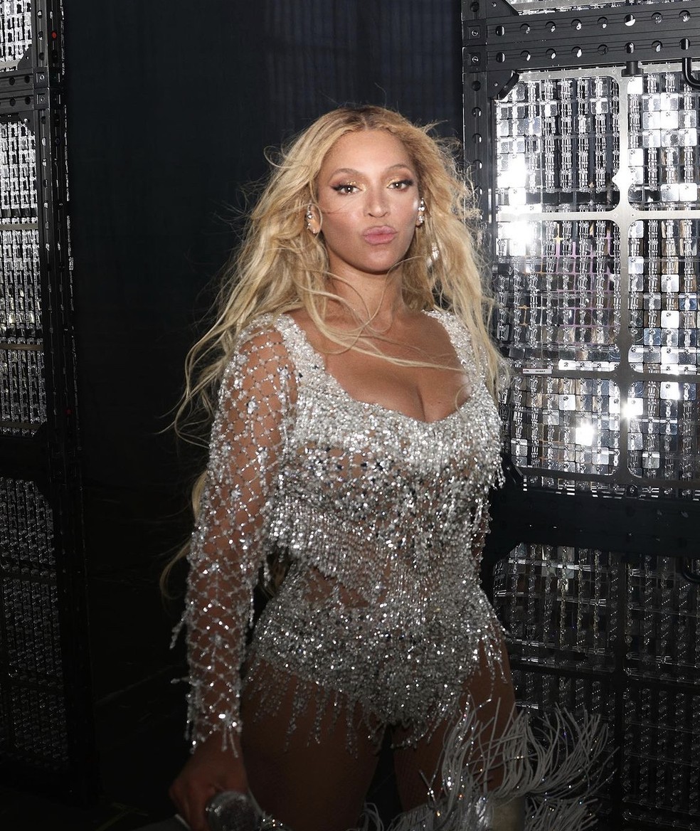 Beyoncé veste marca brasileira PatBo em show da Renaissance Tour — Foto: Divulgação