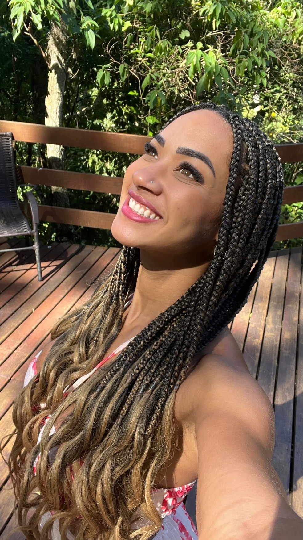 Aline mandou recado após aparecer com Diogo Almeida — Foto: Reprodução/ Instagram