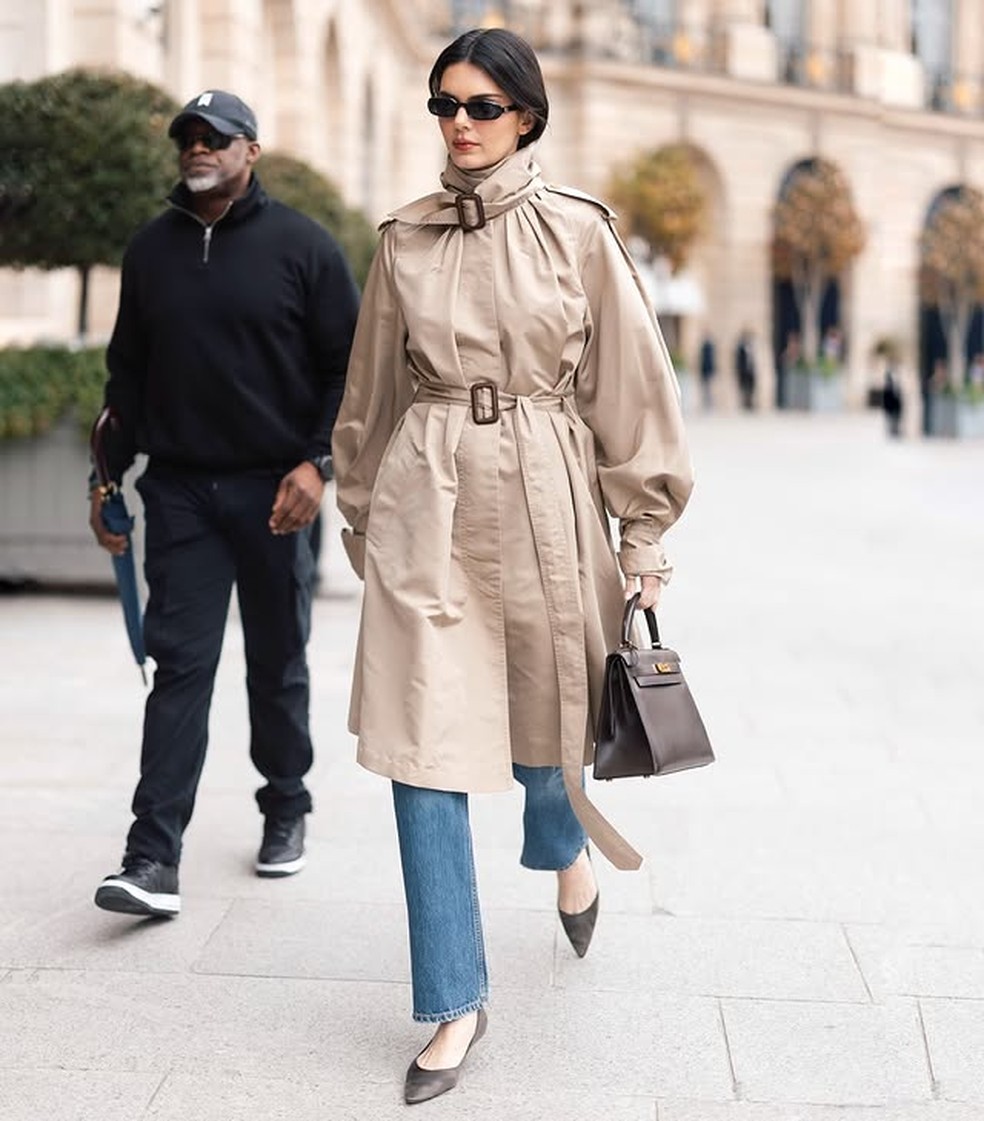 Esta é a calça jeans que não sai do closet de Hailey Bieber e Kendall Jenner — Foto: Reprodução/Instagram @danixmichelle