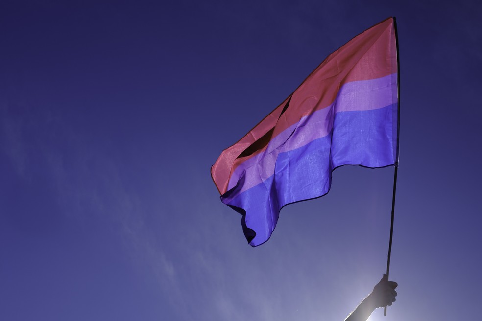 Cores da bandeira bissexual — Foto: Getty Images