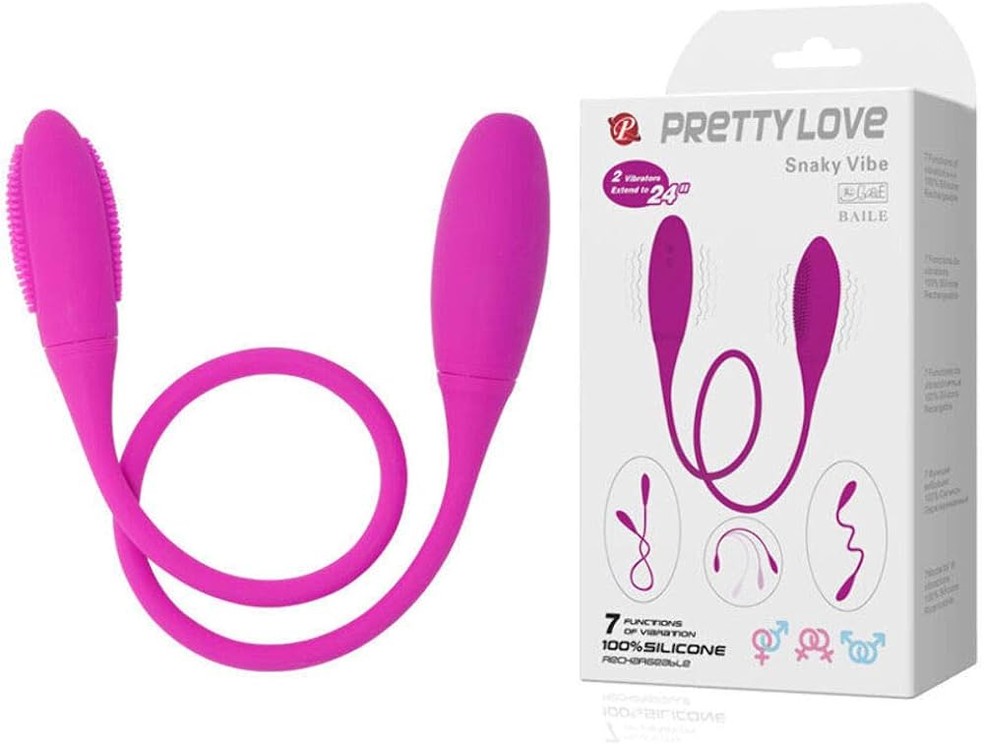Vibrador Para Casal Duplo Snaky Vibe Pretty, de Pretty Love (R$ 164,89) — Foto: Divulgação