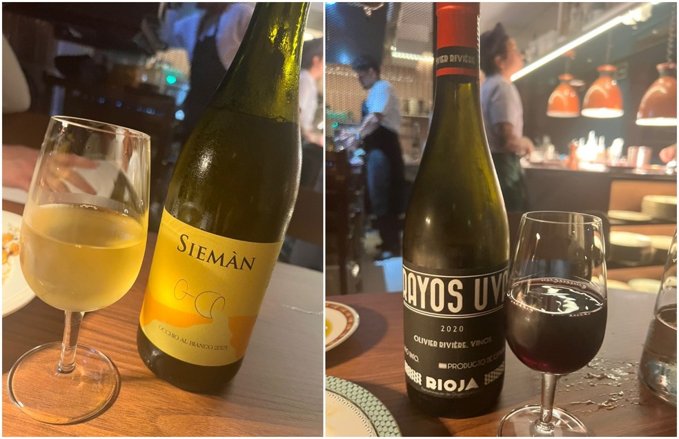 Um Siemàn branco do Vêneto com muitas notas frutadas e o Rioja Olivier Rivière, fresco e vibrante, produzido com intervenção mínima — Foto: Arquivo Pessoal CP