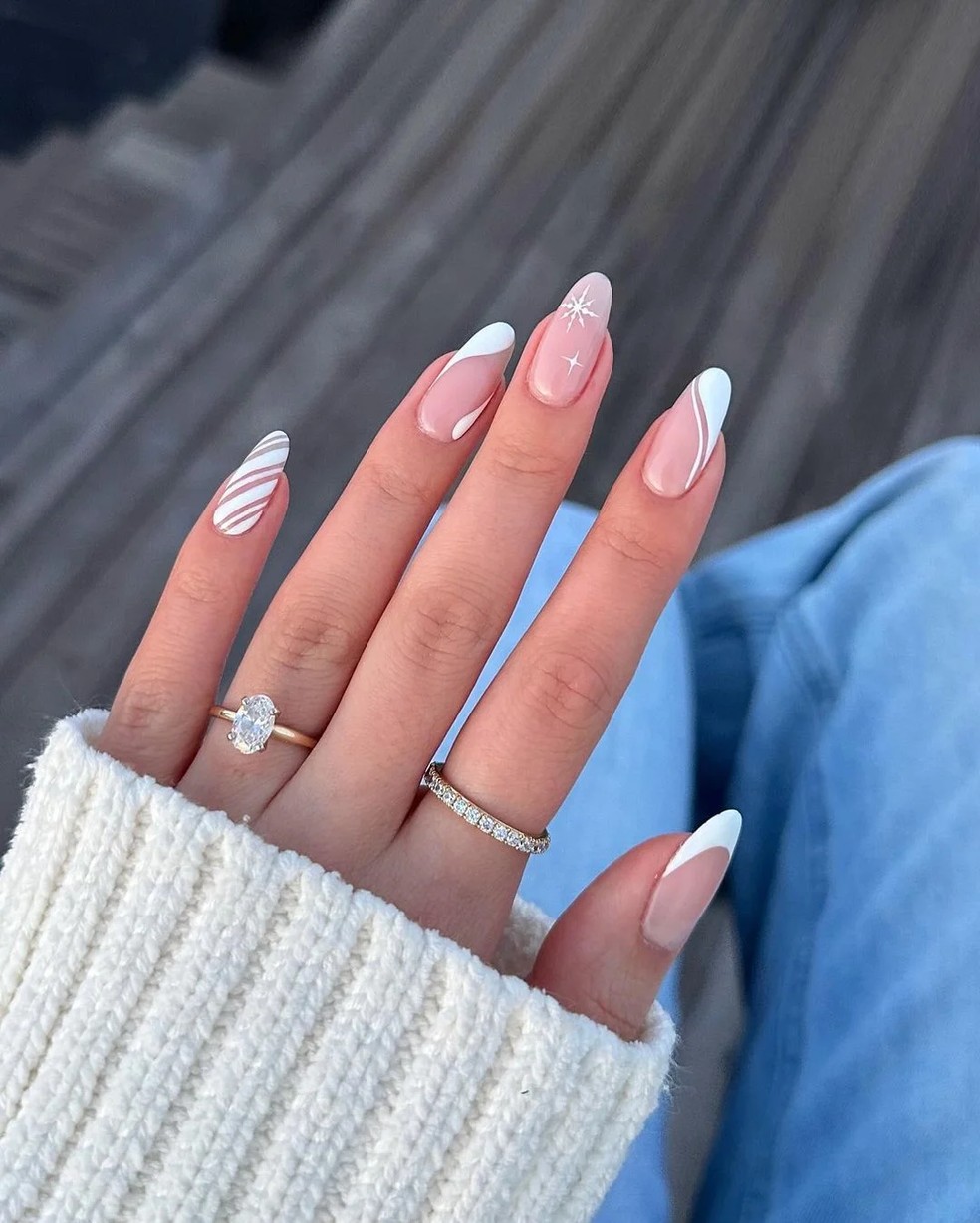 Unhas brancas decoradas: 83 inspirações para uma escolha atemporal e ...