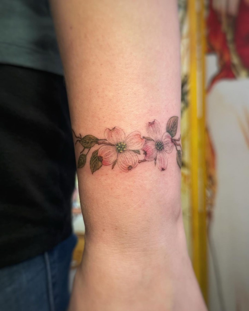Tatuagem bracelete feminino com flores: inspirações encantadoras que ...