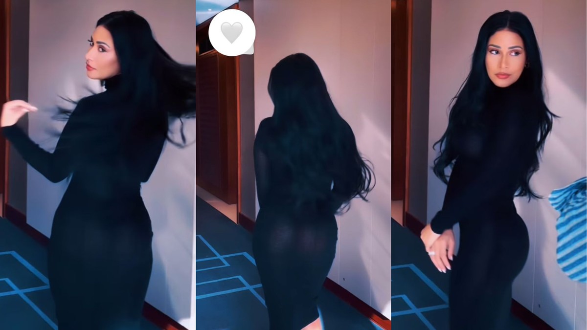 Simaria dá 'voltinha' e mostra look transparente ao som de música viral