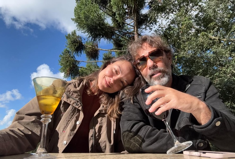Marcelo Faria curte viagem com a mulher e o pai, Reginaldo Faria — Foto: Reprodução/Instagram