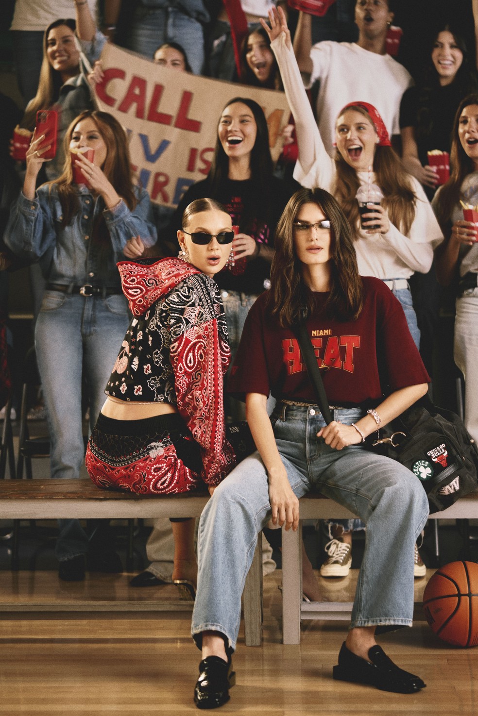 NV leva o basquete para a passarela em desfile da collab com a NBA — Foto: Divulgação