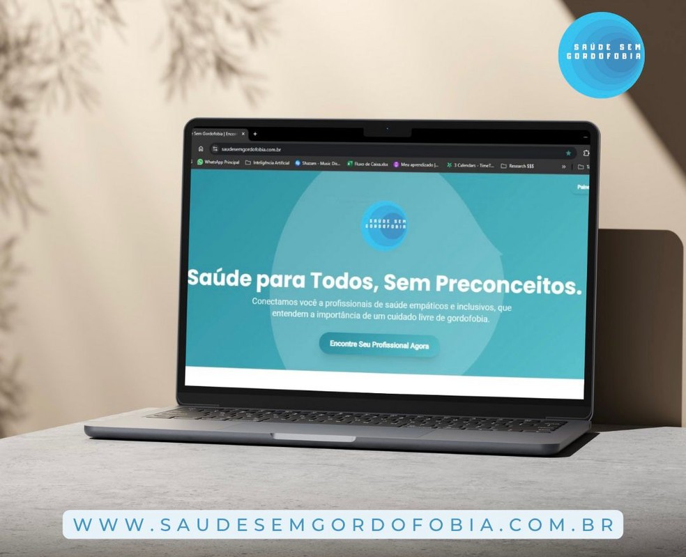 Projeto Saúde sem Gordofobia ganha site com plataforma para conectar pessoas a profissionais de saúde — Foto: Divulgação