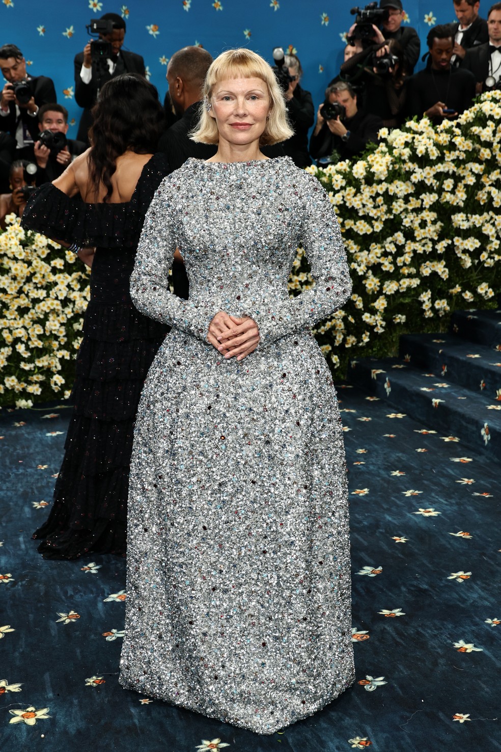 Pamela Anderson no Met Gala 2025 — Foto: Getty Images