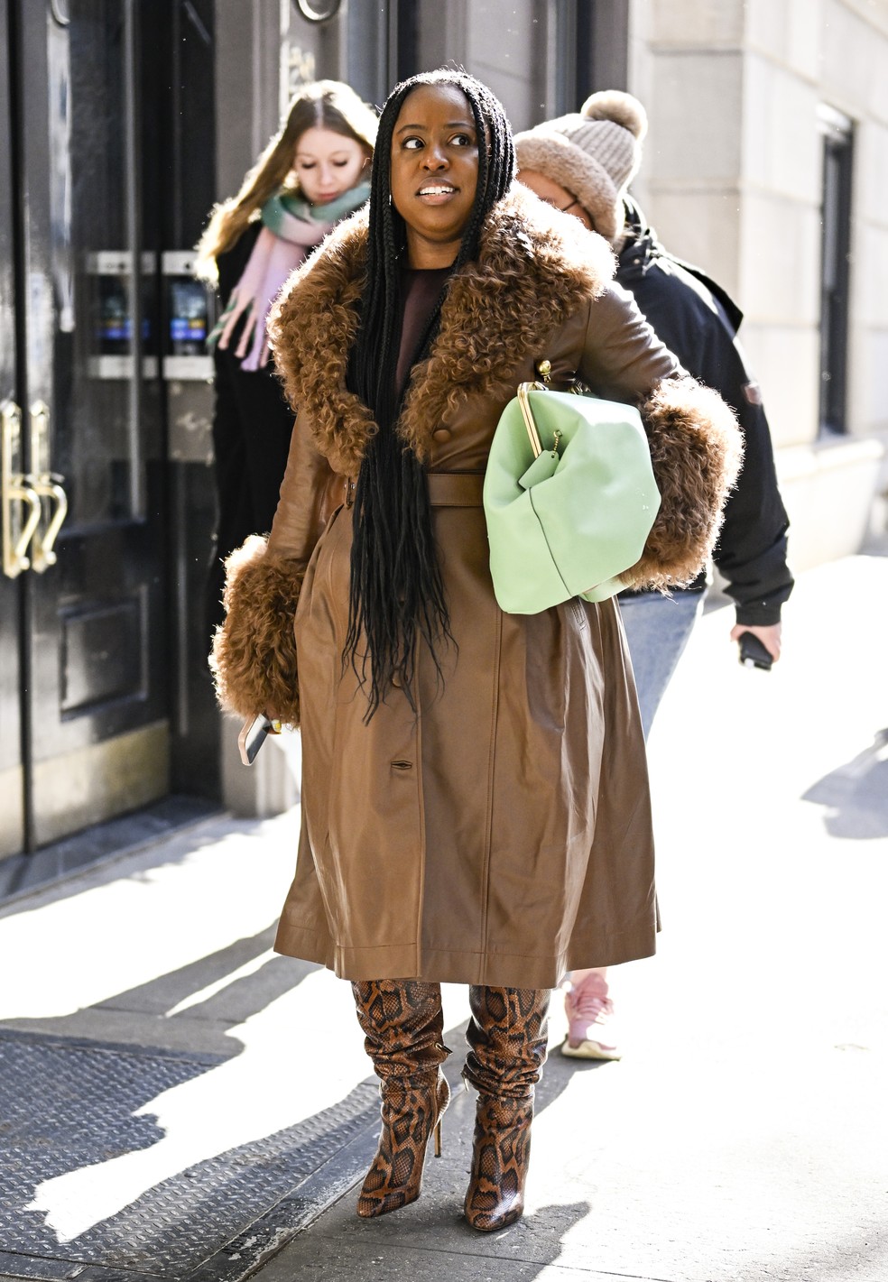 Street style na Semana de Moda de York — Foto: Getty Images