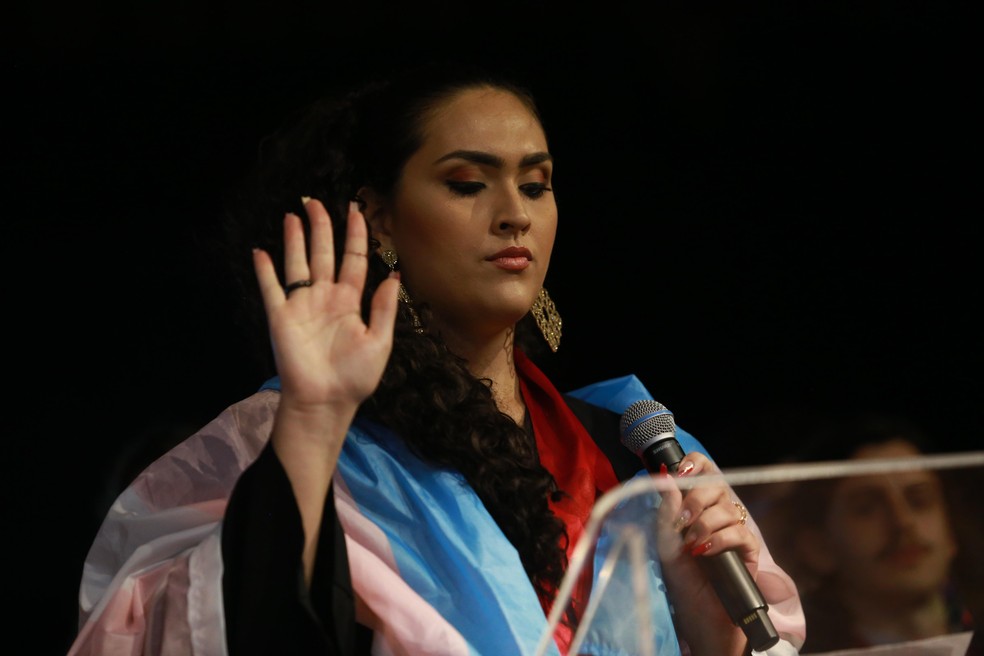 Victória Dandara faz o juramento — Foto: Arquivo pessoal