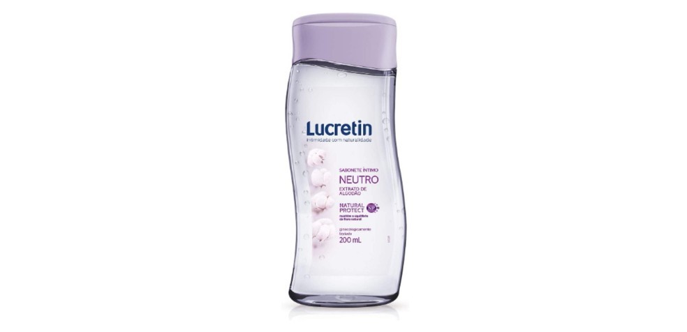 O sabonete íntimo Neutro, da Lucretin, está disponível em 200 ml — Foto: Reprodução/Amazon