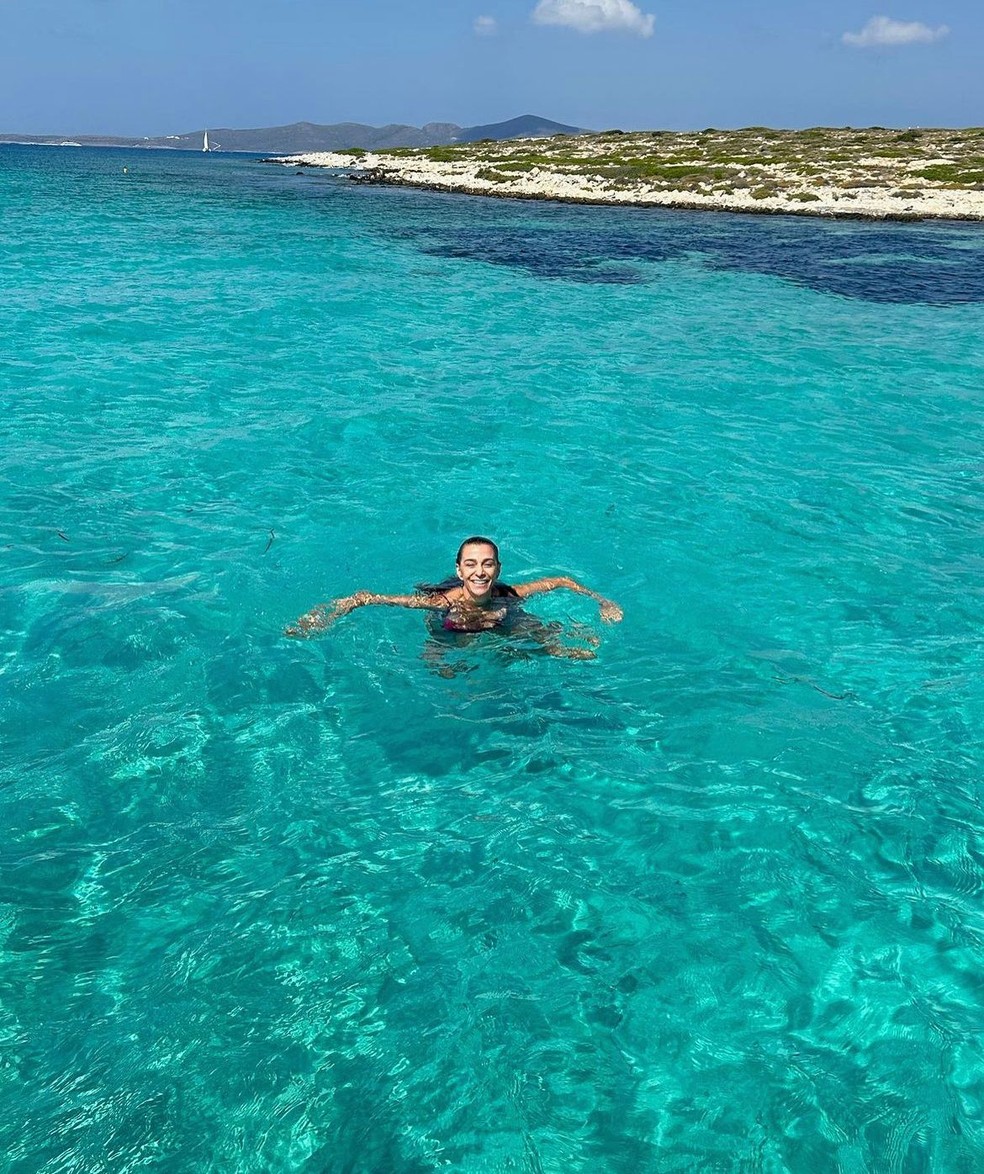 Mônica Martelli na Grécia — Foto: Reprodução/Instagram 