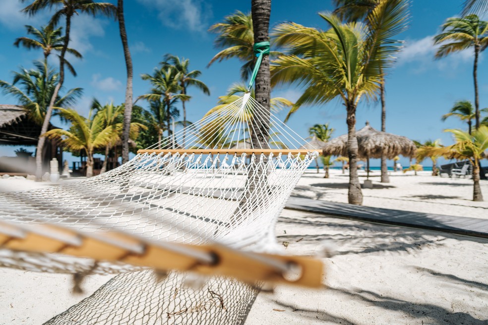 Manchebo Beach, mais uma das praias de Aruba — Foto: Divulgação