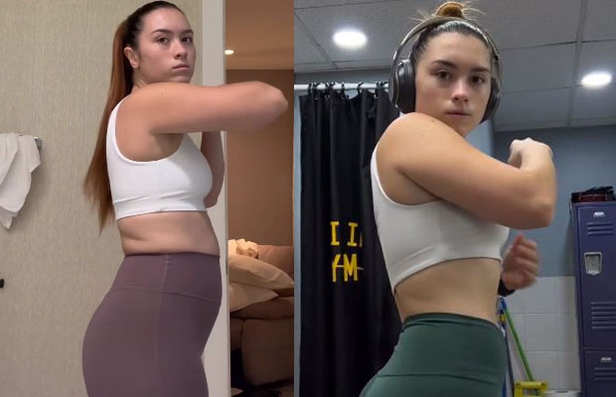 Sofia Liberato mostra antes e depois após mudança de estilo de vida