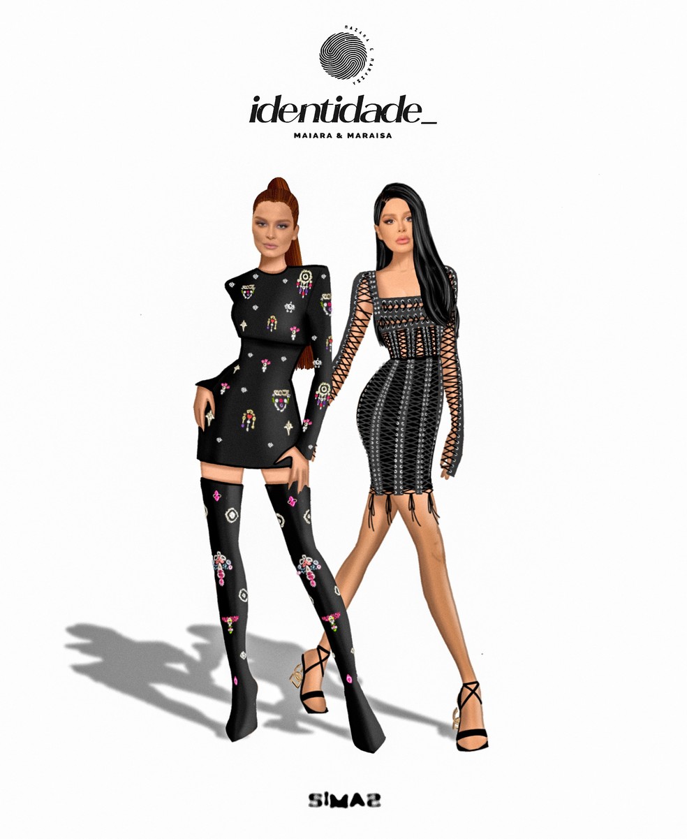 Maiara e Maraisa usam looks avaliados em 130 mil reais em gravação de DVD — Foto: Divulgação