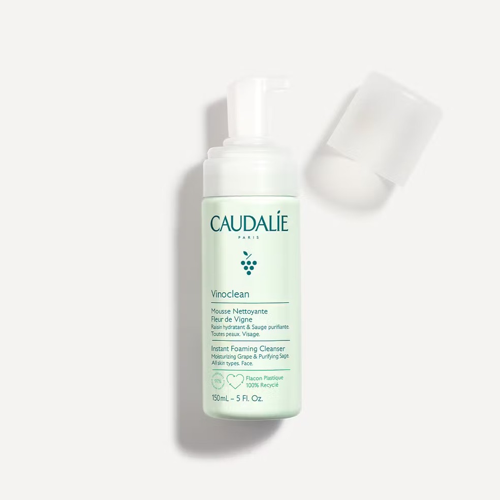 Caudalie Vinoclean Espuma de Limpeza — Foto: Divulgação