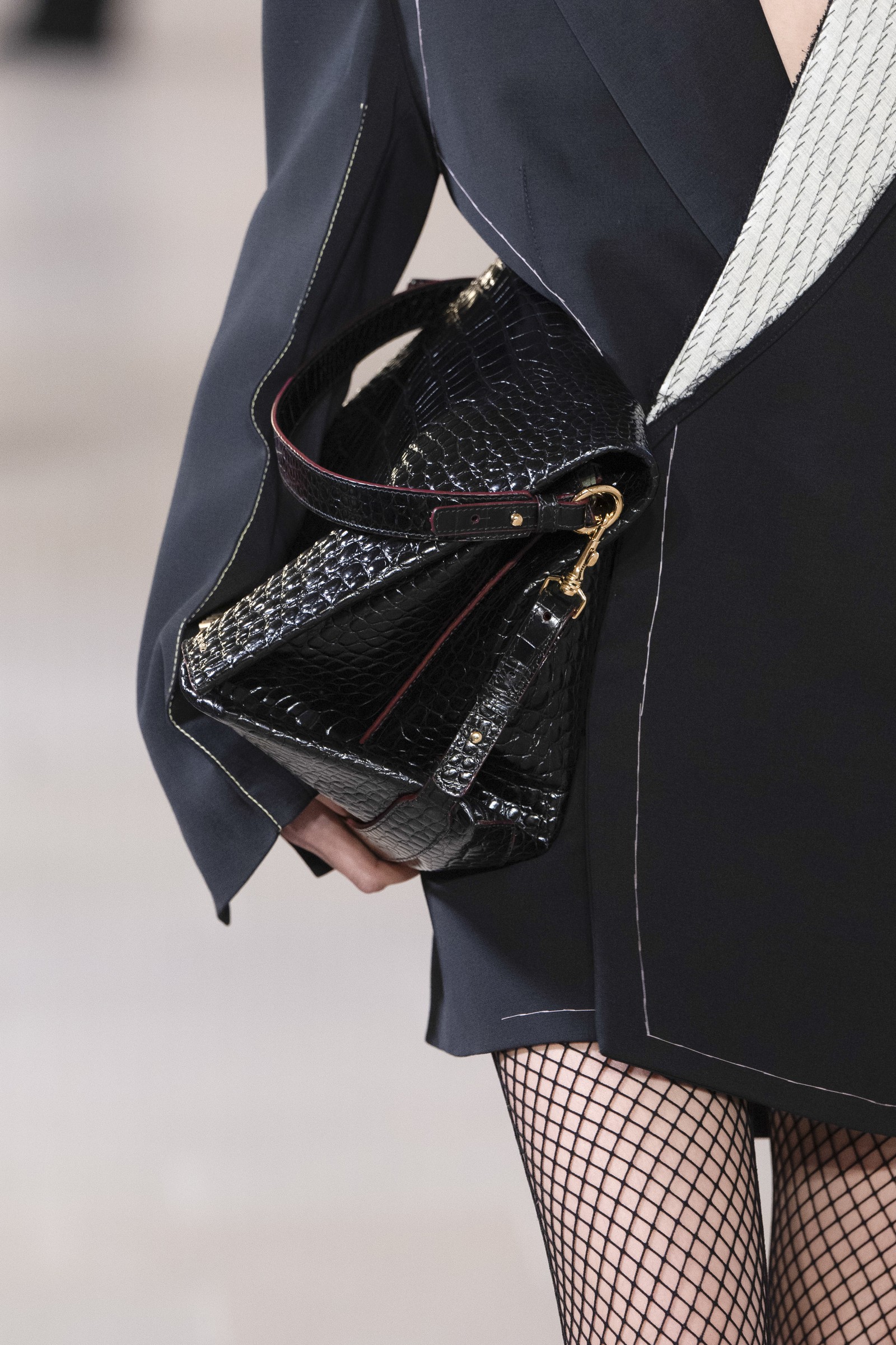 Tendências do desfile de Victoria Beckham — Foto: Getty