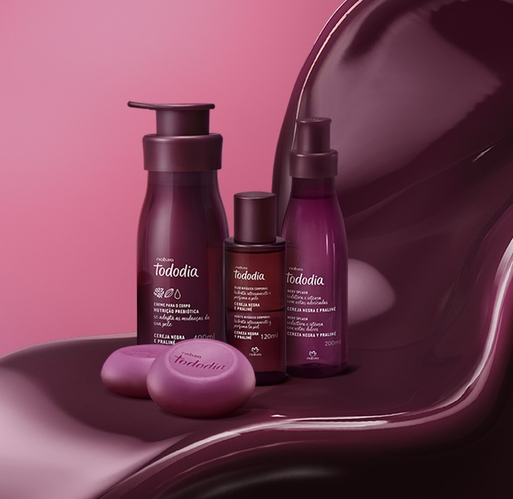 Linha Tododia Cereja Negra e Praliné