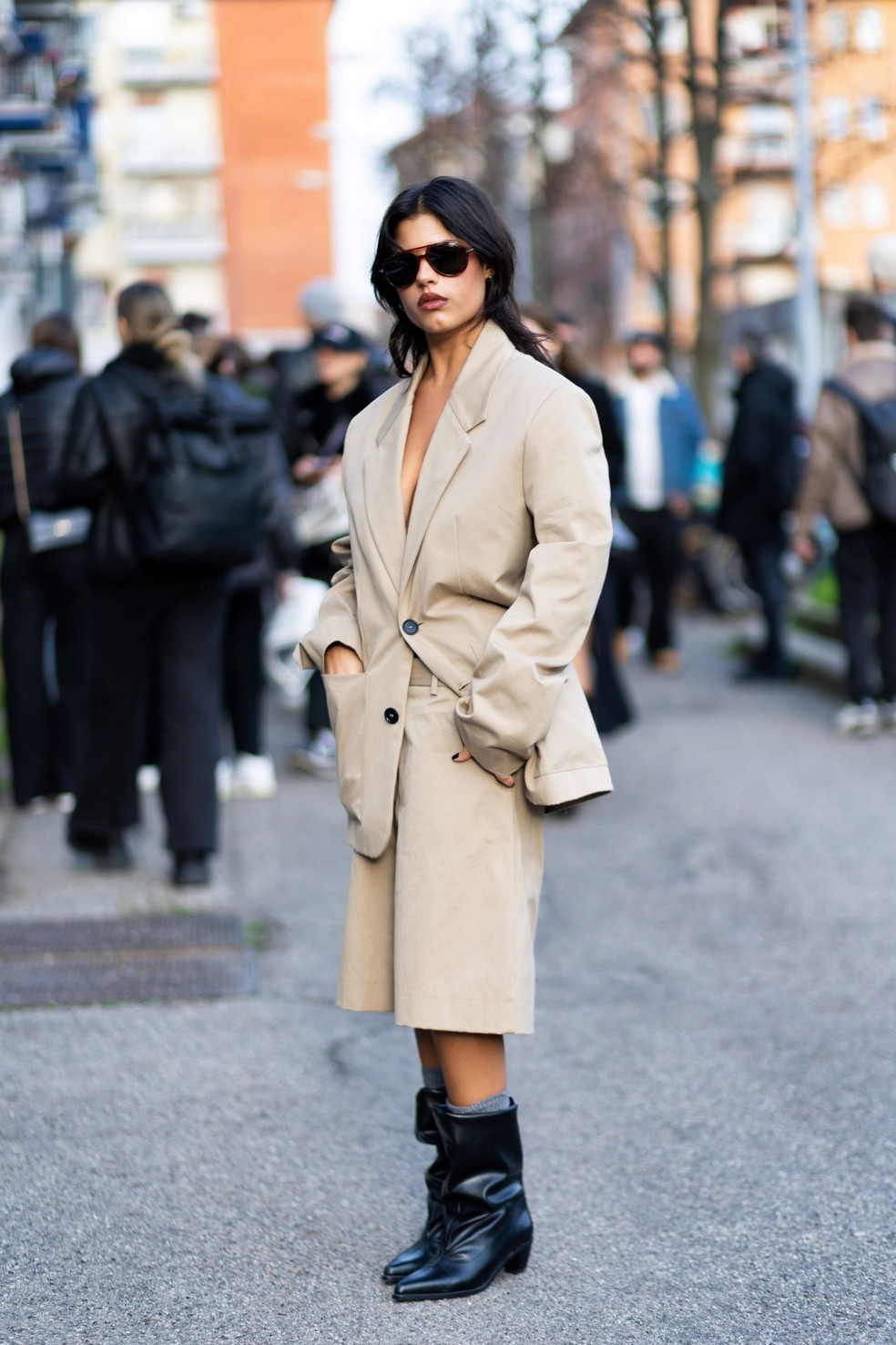 10 looks com bota para o trabalho — Foto: Getty Images