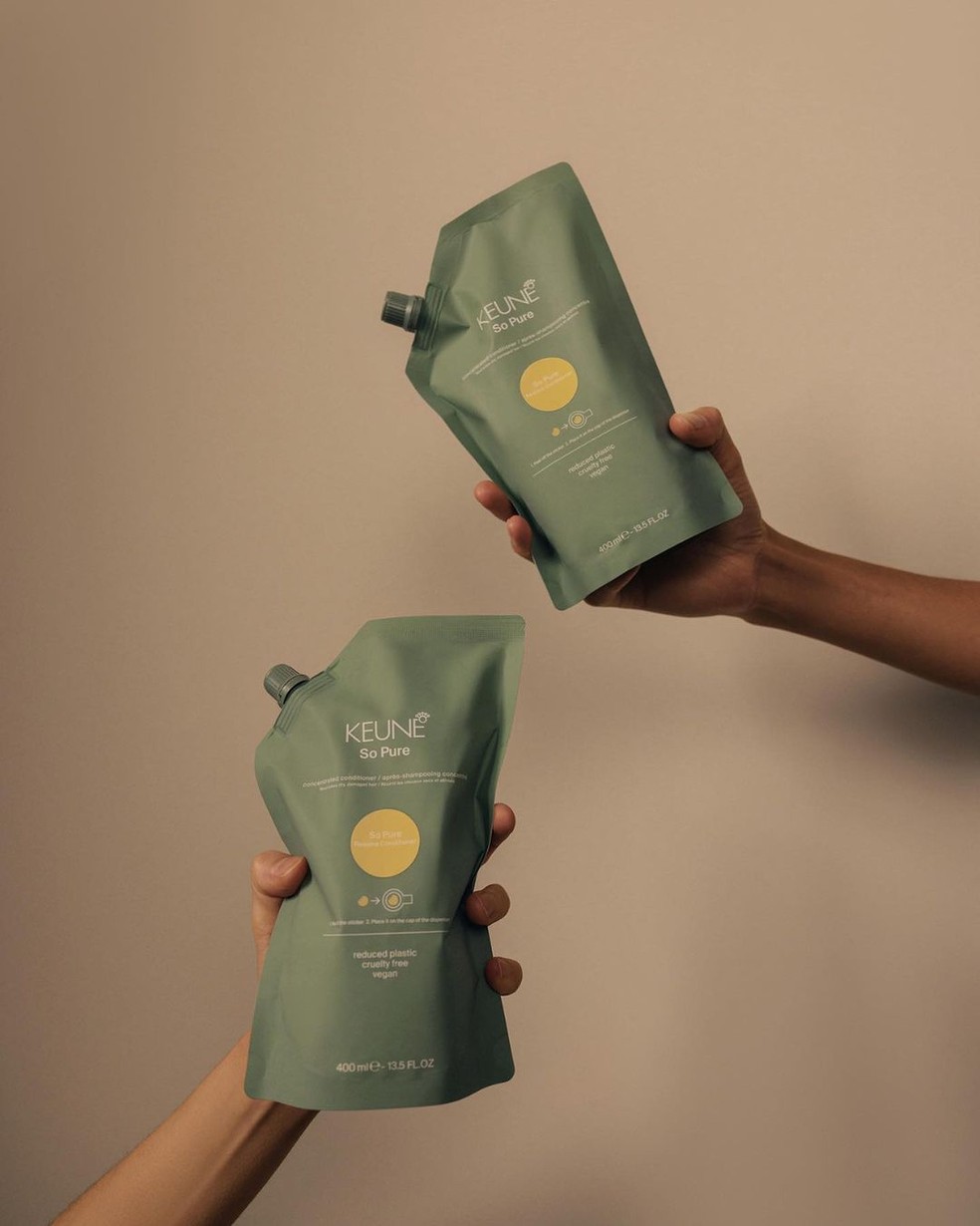 Nova linha So Pure, da Keune Haircosmetics — Foto: Reprodução / Instagram