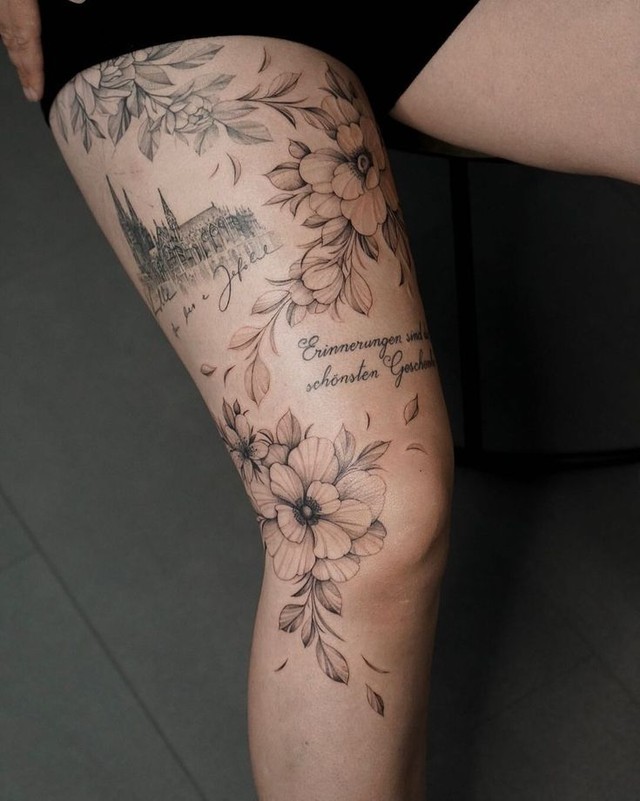 Tatuagem Atrás Do Joelho