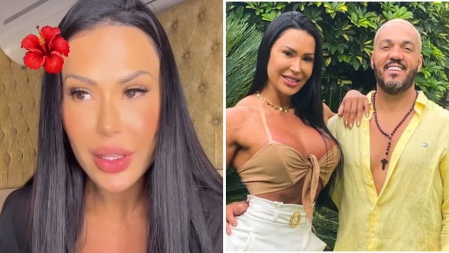 Gracyanne Barbosa revela que estava separada de Belo quando ficou com personal: 'Crise'